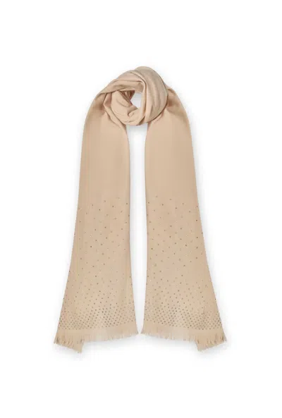 James Lakeland Women's Neutrals Swarovski Ivory Scarf In Burgundy