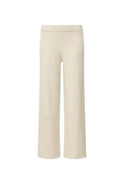 James Lakeland Women's Neutrals White Knitted Trousers