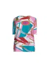 James Lakeland Women's Pattern Pleated Top