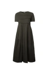 James Lakeland Women's Pin Tuck Pocket Midi Dress Military Green In Green