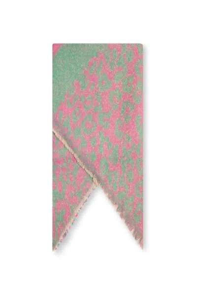 James Lakeland Women's Pink / Purple Asymmetrical Pink Scarf In Pink/purple