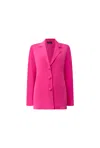 James Lakeland Women's Pink / Purple Button Fuchsia Blazer In Pink/purple