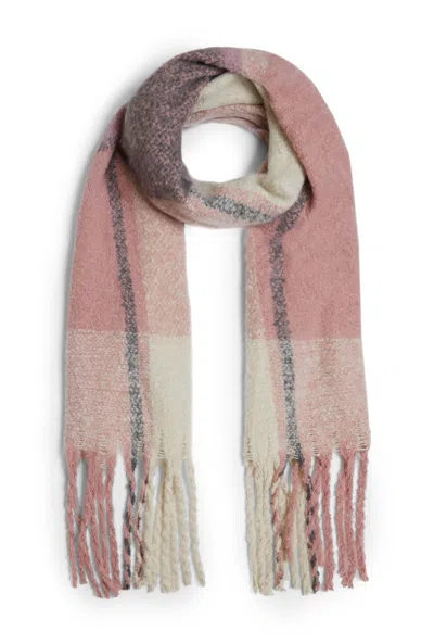 James Lakeland Women's Pink / Purple / Neutrals Blanket Scarf Pink In Pink/purple