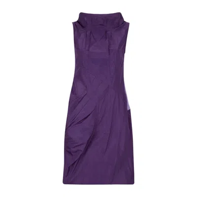 James Lakeland Women's Pink / Purple Sleeveless Taffeta Dress - Pink & Purple In Pink/purple