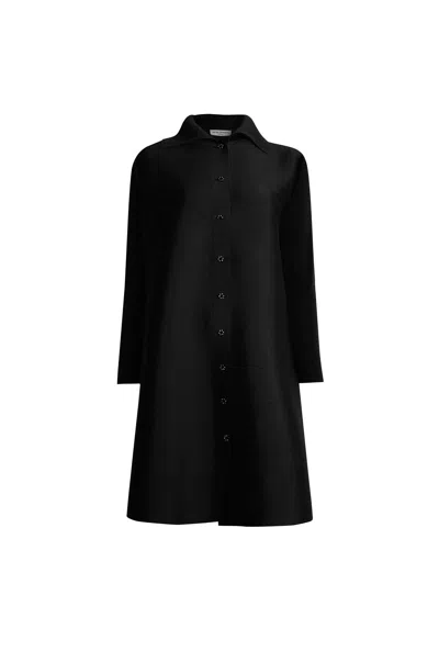 JAMES LAKELAND WOMEN'S PLEATED BLACK DRESS