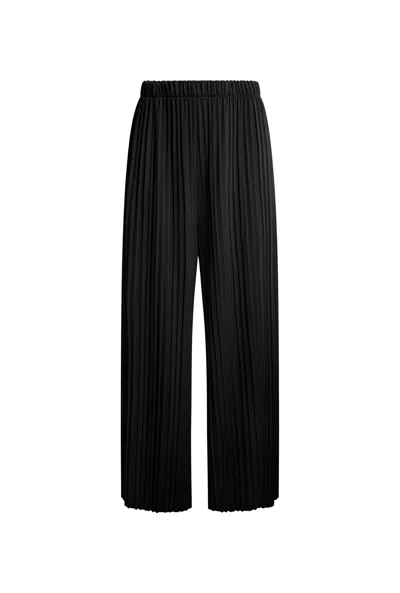 James Lakeland Women's Pleated Black Trousers