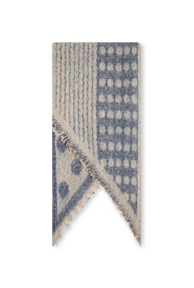 James Lakeland Women's Polka Dot Blue Scarf