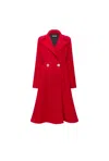 James Lakeland Women's Red Princess Coat In Red