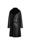 James Lakeland Women's Reversible Black Coat In Black