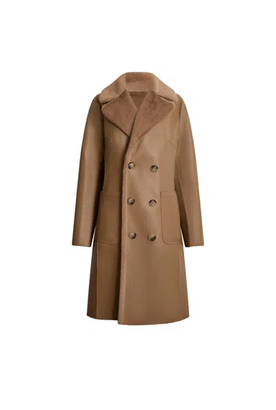 James Lakeland Women's Reversible Brown Coat