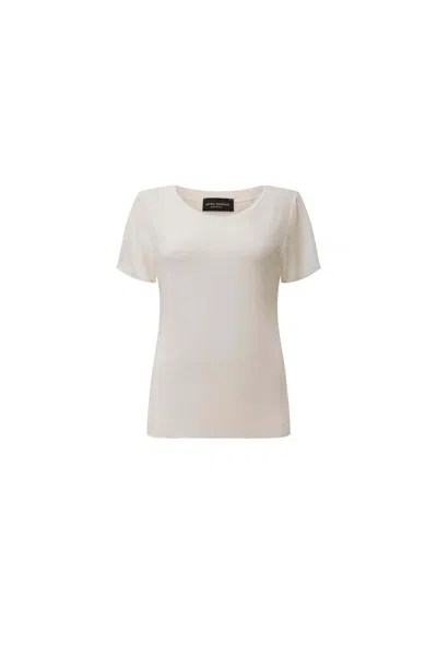 James Lakeland Women's Short Sleeve White Top