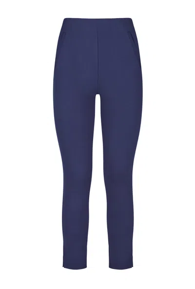James Lakeland Women's Split Hem Trousers - Blue