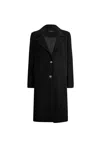 James Lakeland Women's Tailored Black Coat In Black