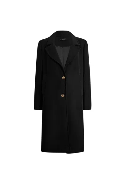 James Lakeland Women's Tailored Black Coat
