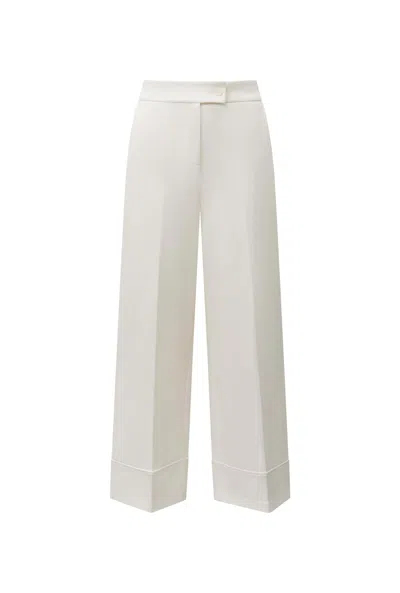 James Lakeland Women's Tailored White Trousers