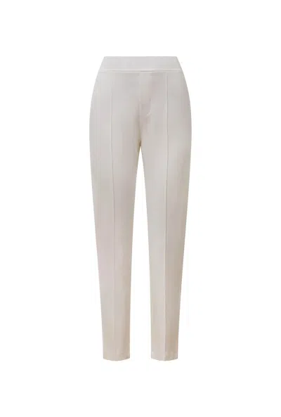 James Lakeland Women's White Cigarette Trousers Cream