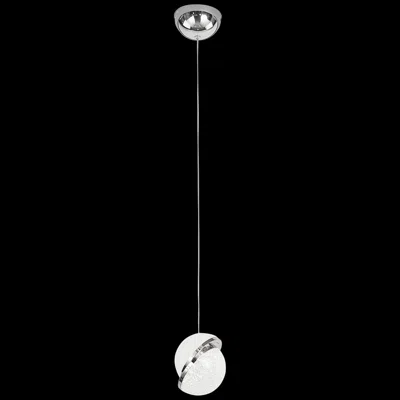 James Moder Crystal Ice 7" Wide Modern Led Pendant Light By James R. Moder