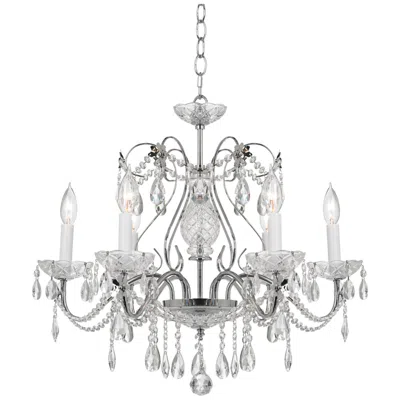 James Moder Impact 24" Wide Silver Regal Crystal Chandelier