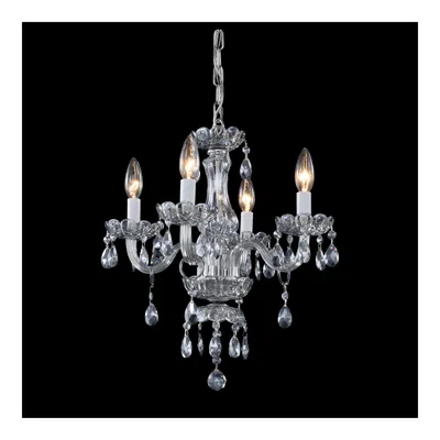 James Moder James R. Moder 14"w 4-light Smoke Crystal Mini Chandelier
