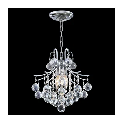 James Moder James R. Moder Cascade 12" Wide Silver And Crystal Mini Chandelier