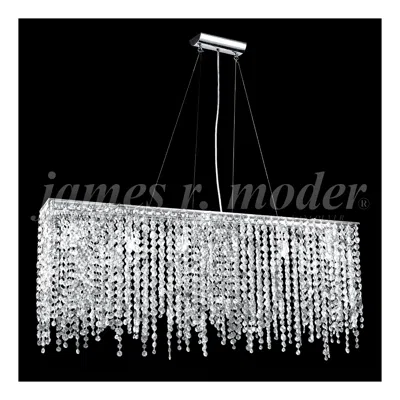 James Moder James R. Moder Continental 48" Wide  Island Light Crystal Chandelier