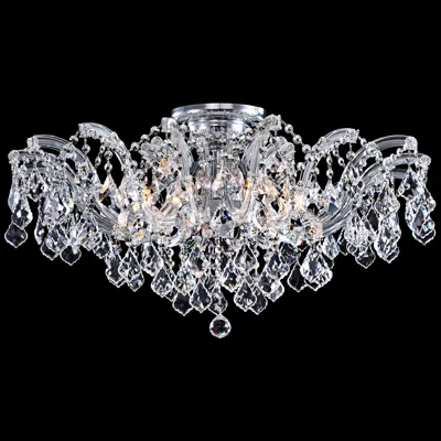 James Moder Maria Theresa Three Light Grand Collection Crystal Ceiling Light
