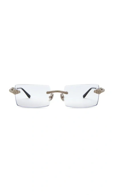 James Oro Serpent Authentic Glasses In Silver
