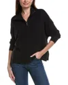 James Perse Half Zip Pullover In Black