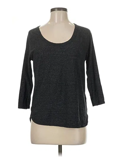 Pre-owned James Perse 3/4 Sleeve T-shirt In Gray