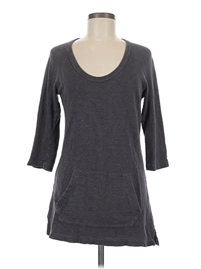 Pre-owned James Perse 3/4 Sleeve T-shirt In Gray