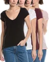 James Perse 4 Pack T-shirt In Multi
