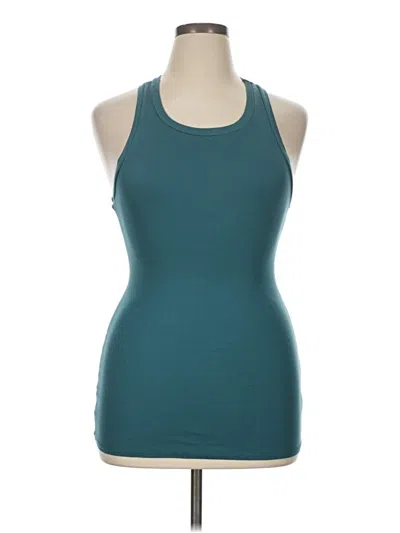 Pre-owned James Perse Active Tank Top In Blue