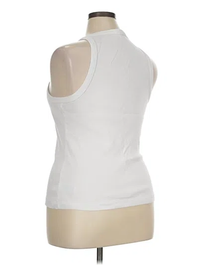 Pre-owned James Perse Active Tank Top In Ivory