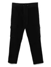 James Perse Army Cotton Slub Cargo Pants In Black