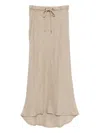 James Perse Asymmetric Skirt In White