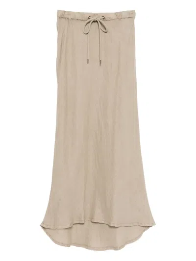 James Perse Asymmetric Skirt In White