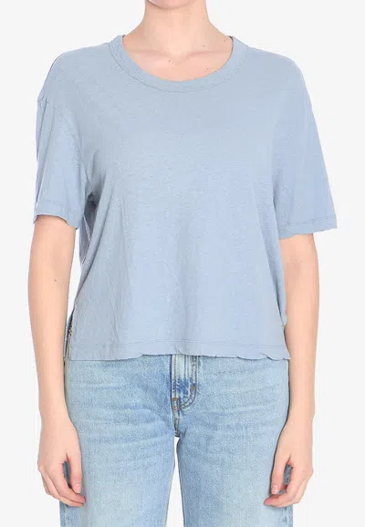 James Perse Basic Crewneck T-shirt In Blue