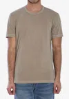 James Perse Basic Crewneck T-shirt In Beige