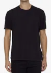 James Perse Crew-neck Cotton T-shirt In Black