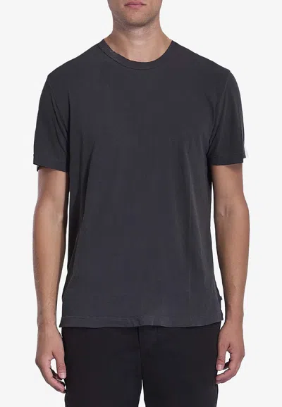 James Perse Cotton Tshirt In Black