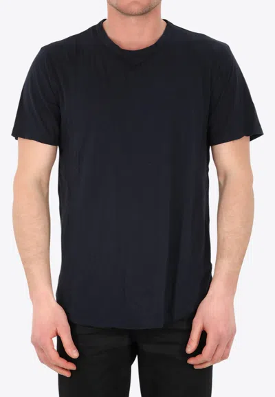 James Perse Basic Crewneck T-shirt In Blue