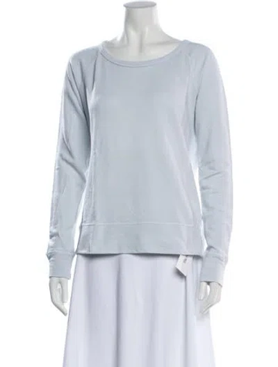 Pre-owned James Perse Bateau Neckline Sweater In Blue