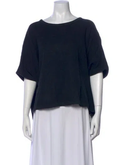 Pre-owned James Perse Bateau Neckline Sweater In Blue