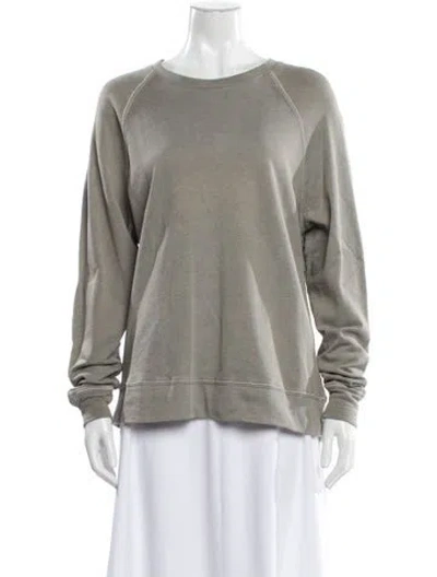 Pre-owned James Perse Bateau Neckline Sweater In Gray
