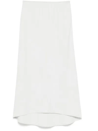 James Perse Bias-cut Sateen Skirt In Blue