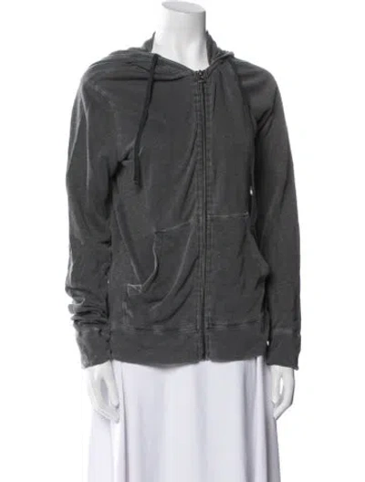 Pre-owned James Perse Biker Jacket In Gray