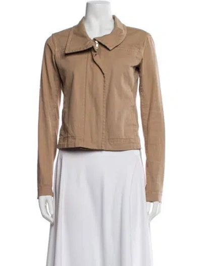 Pre-owned James Perse Biker Jacket In Neutral