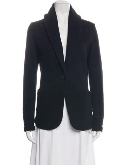 Pre-owned James Perse Blazer In Blue