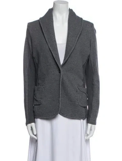 Pre-owned James Perse Blazer In Gray
