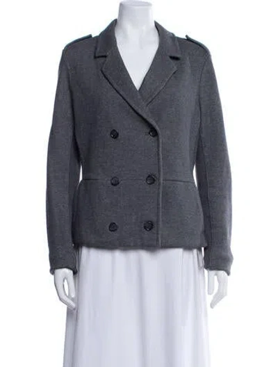 Pre-owned James Perse Blazer In Gray